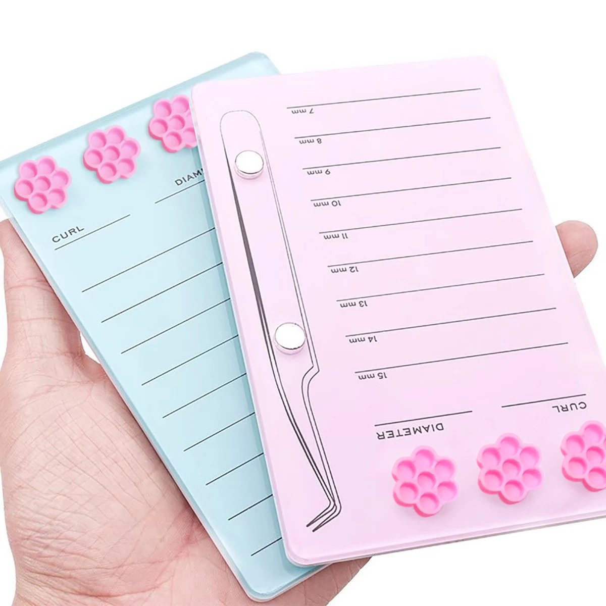ที่วางแผ่นสำหรับต่อขนตาแบบแม่เ - Eyelash Extension Menu บทวิจารณ์และราคา
