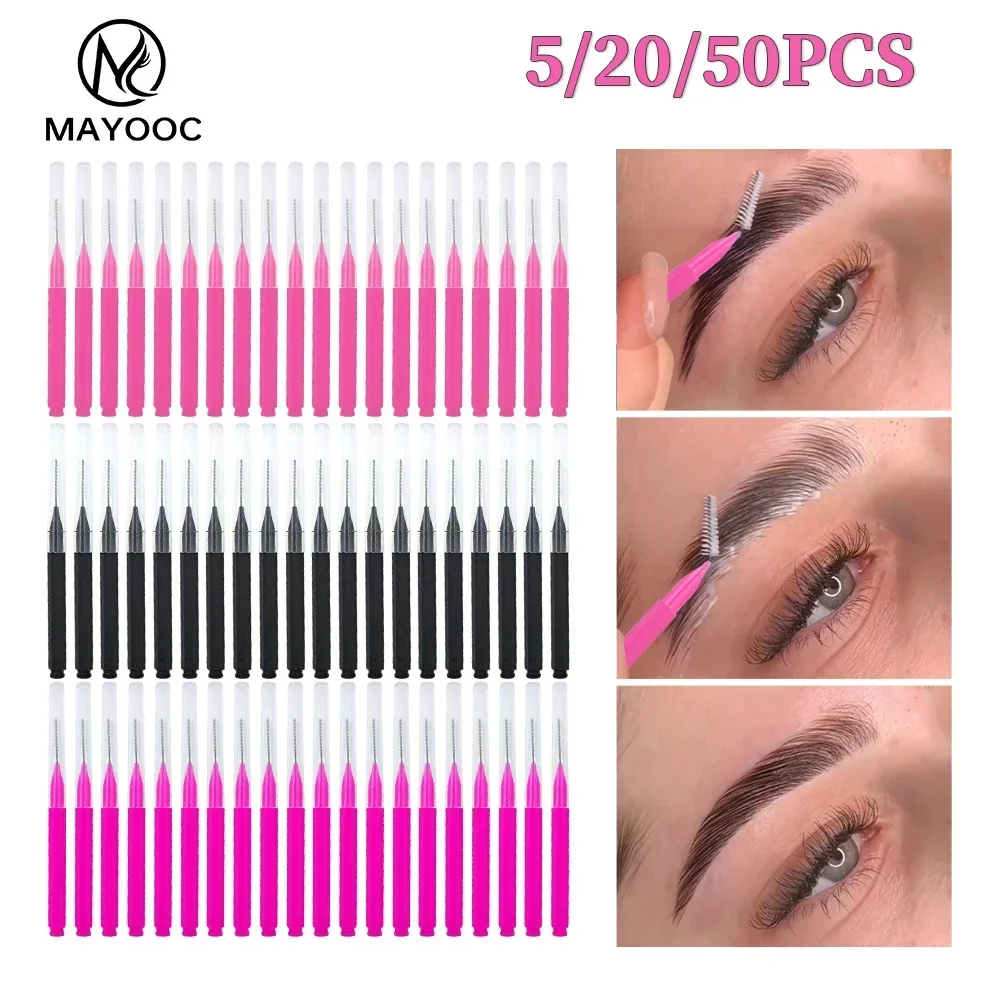 5/10/50PCS MINI Eyebrow แปรง B - Eyelash Extension Glasses บทวิจารณ์และราคา
