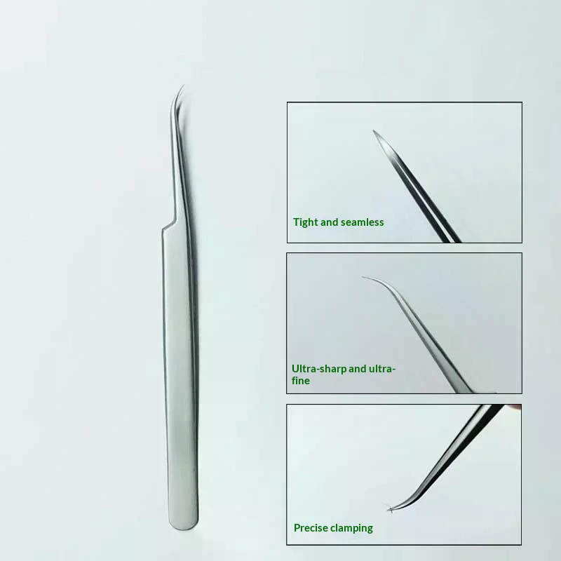 Lash Extension Tweezers - แหนบสแตนเลสสำหรับต่อขนตา ขนคิ้ว แต่งเล็บ คุณภาพสูง ปลายแหลม สำหรับมืออาชีพ
