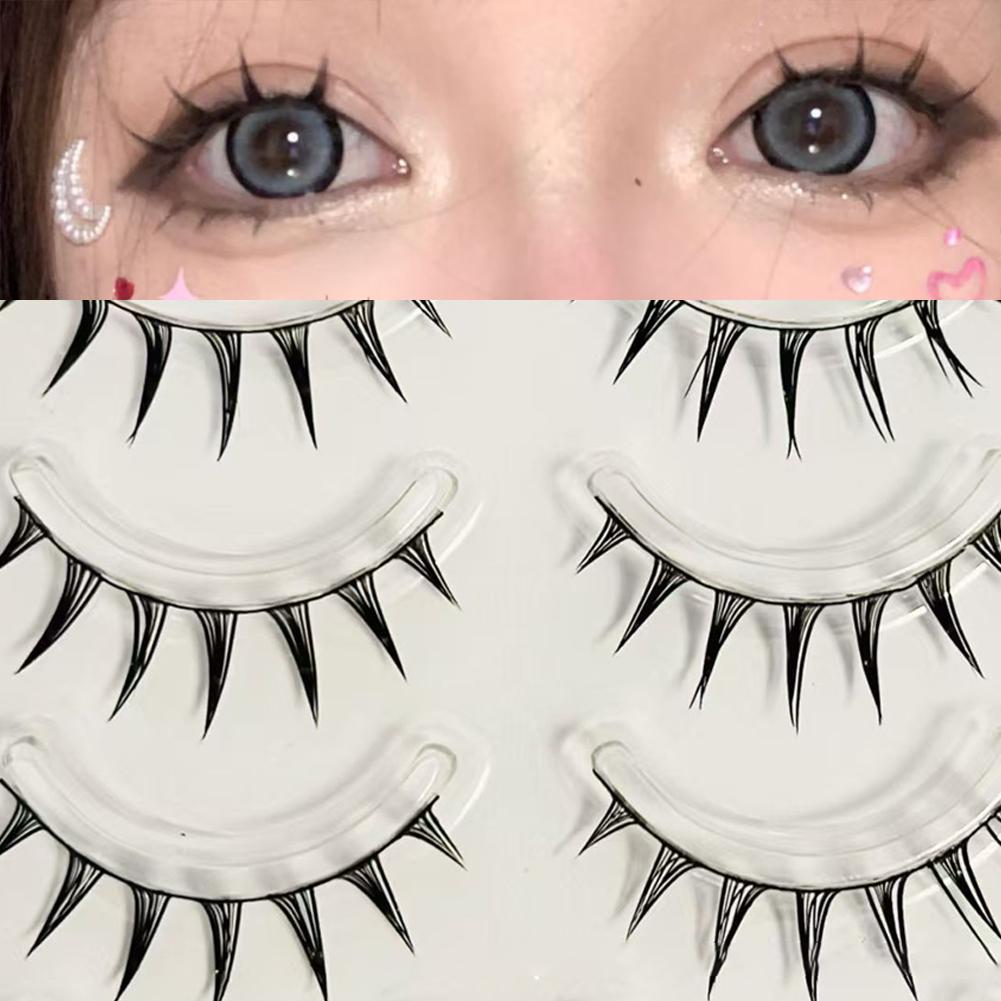 ขนตาปลอมคอสเพลย์ 5 คู่/กล่อง ล - Eyelash Extension Wispy Look บทวิจารณ์และราคา