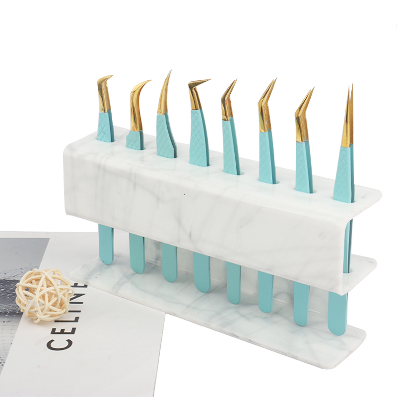 แท่นวางแหนบ 8 ช่อง สำหรับจัดเก - Lash Extension Tweezers บทวิจารณ์และราคา