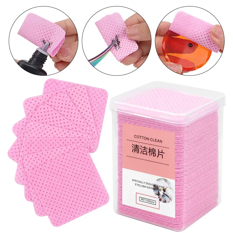 แผ่นเช็ดสำหรับล้างกาวติดขนตา 2 - Eyelash Extension Glasses บทวิจารณ์และราคา