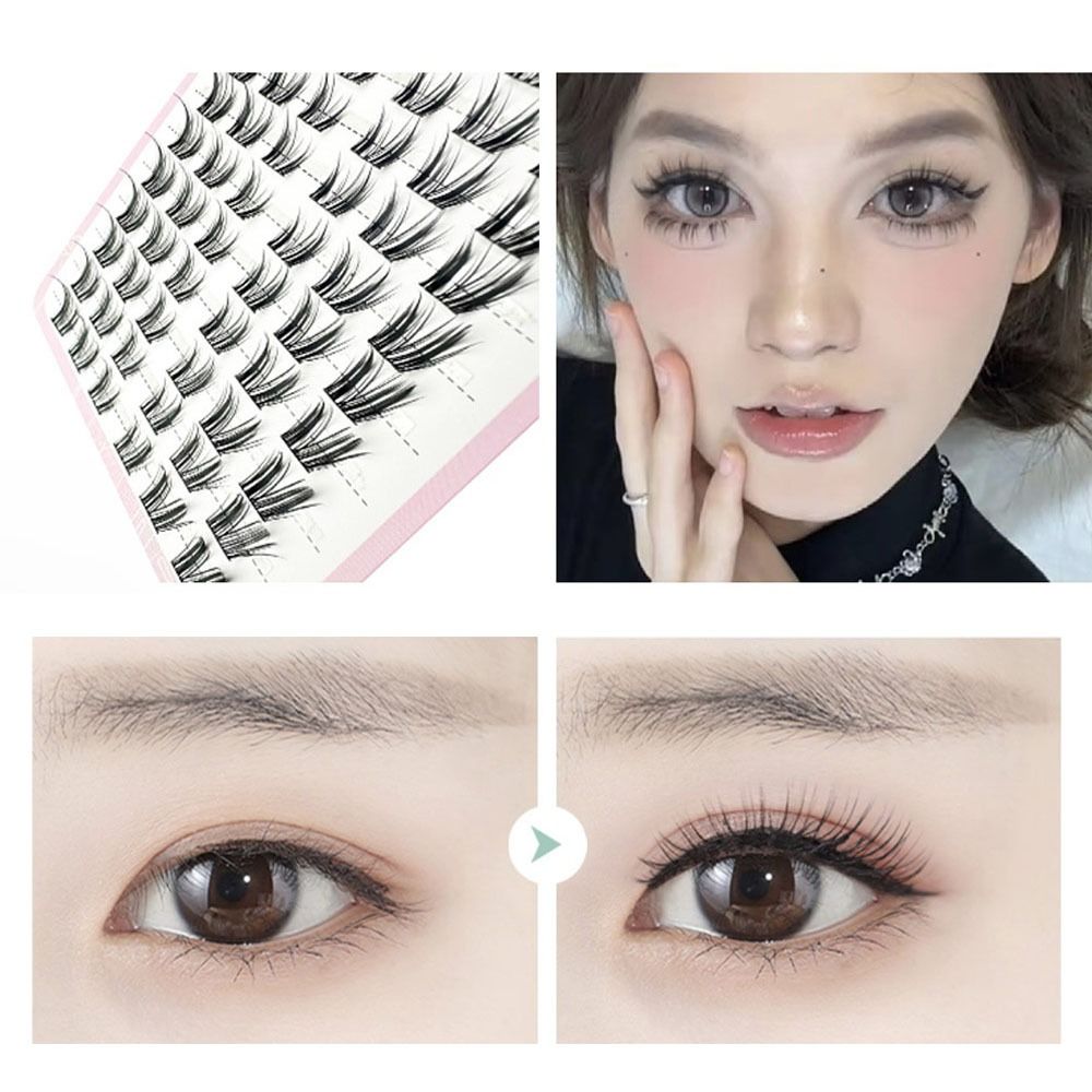 ขนตาปลอมแบบกลุ่ม 12 มม. ทรงแคท - Eyelash Extension Wet Look บทวิจารณ์และราคา