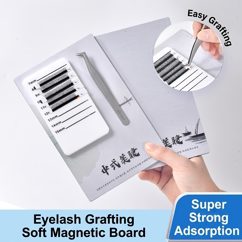 แผ่นแม่เหล็กสำหรับต่อขนตา แผ่น - Eyelash Extension Menu บทวิจารณ์และราคา