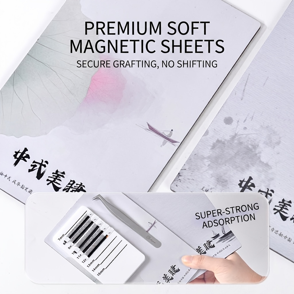 แผ่นแม่เหล็กสำหรับต่อขนตา แผ่น - Eyelash Extension Menu บทวิจารณ์และราคา