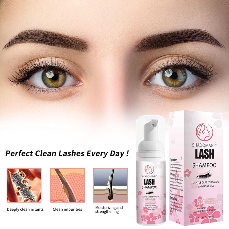 【A】แชมพูทำความสะอาดขนตาแบบเร็ว - Eyelash Extension Foam Cleanser บทวิจารณ์และราคา