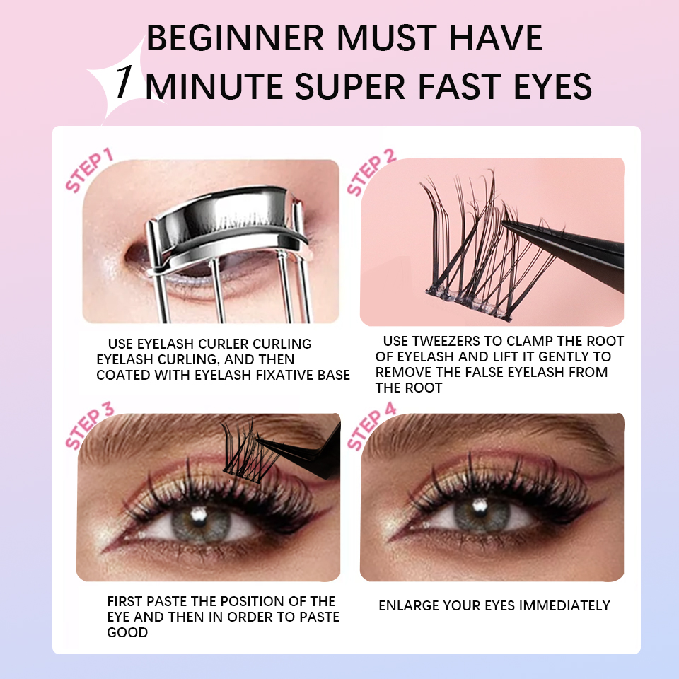 SelfกาวDIYขนตาไม่จําเป็นต้องใช - Eyelash Extension Home Service บทวิจารณ์และราคา