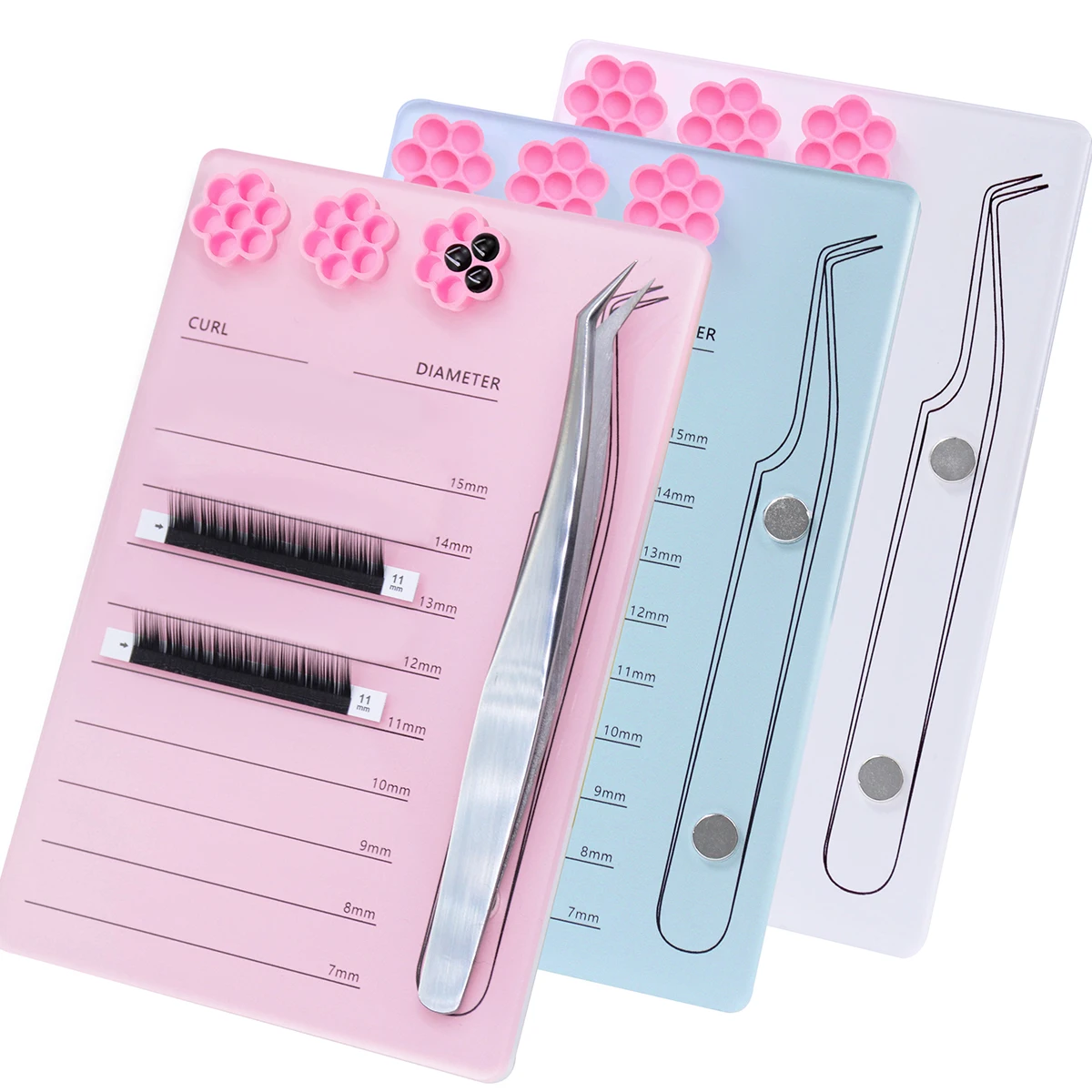 ที่วางแผ่นสำหรับต่อขนตาแบบแม่เ - Eyelash Extension Menu บทวิจารณ์และราคา