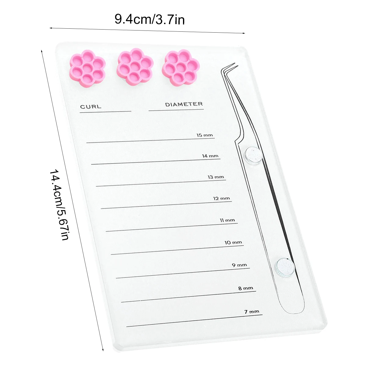 ที่วางแผ่นสำหรับต่อขนตาแบบแม่เ - Eyelash Extension Menu บทวิจารณ์และราคา