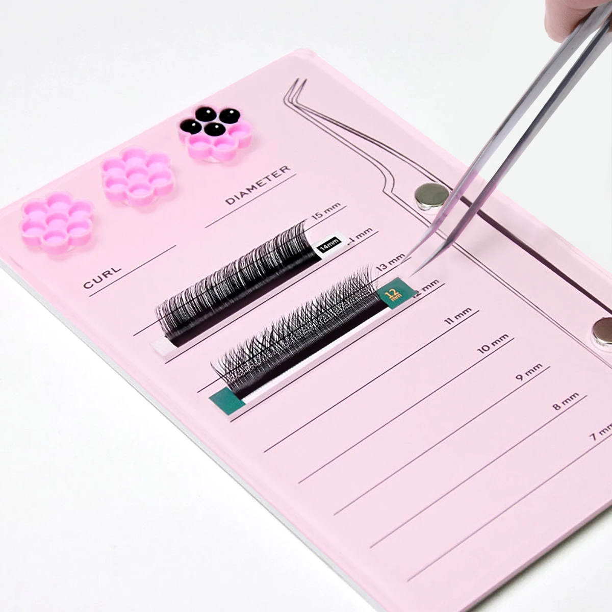 ที่วางแผ่นสำหรับต่อขนตาแบบแม่เ - Eyelash Extension Menu บทวิจารณ์และราคา