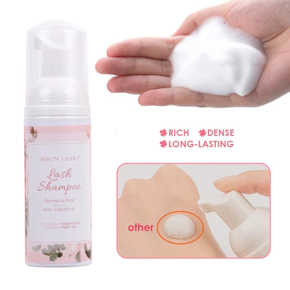 ARISON10ขวดโฟมน้ำยาล้างขนตา60ม - Eyelash Extension Foam Cleanser บทวิจารณ์และราคา