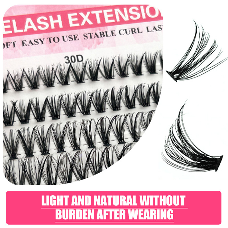 ขนตาปลอมแบบ DIY 30 แถว ทรง D C - Eyelash Extension Home Service บทวิจารณ์และราคา