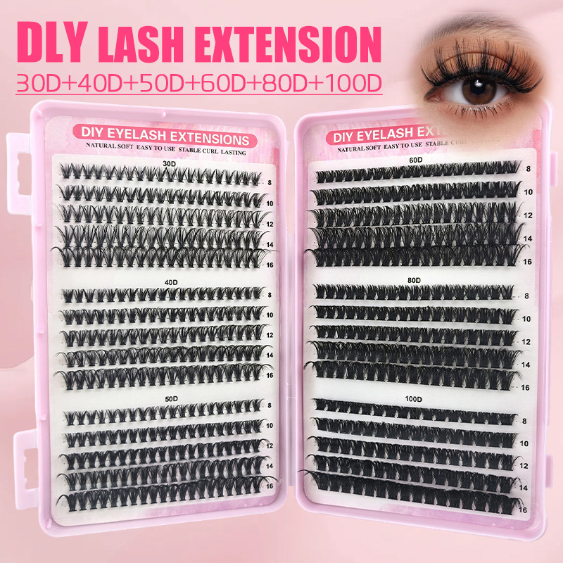 ขนตาปลอมแบบ DIY 30 แถว ทรง D C - Eyelash Extension Home Service บทวิจารณ์และราคา