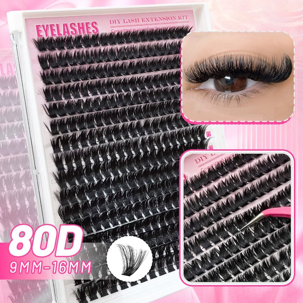 ชุดต่อขนตาปลอมแบบธรรมชาติ ดีไซ - Eyelash Extension Wispy Look บทวิจารณ์และราคา