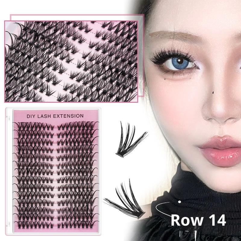 ขนตาแบบกลุ่ม 14 แถว สำหรับต่อข - Eyelash Extension Home Service บทวิจารณ์และราคา