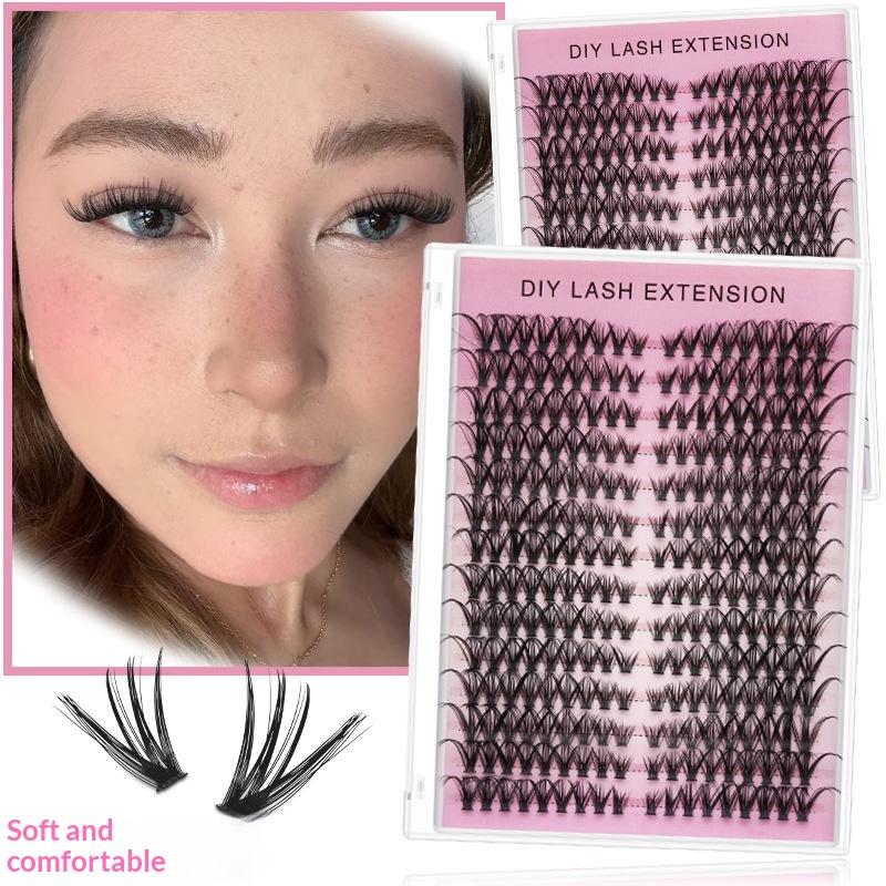 ขนตาแบบกลุ่ม 14 แถว สำหรับต่อข - Eyelash Extension Home Service บทวิจารณ์และราคา