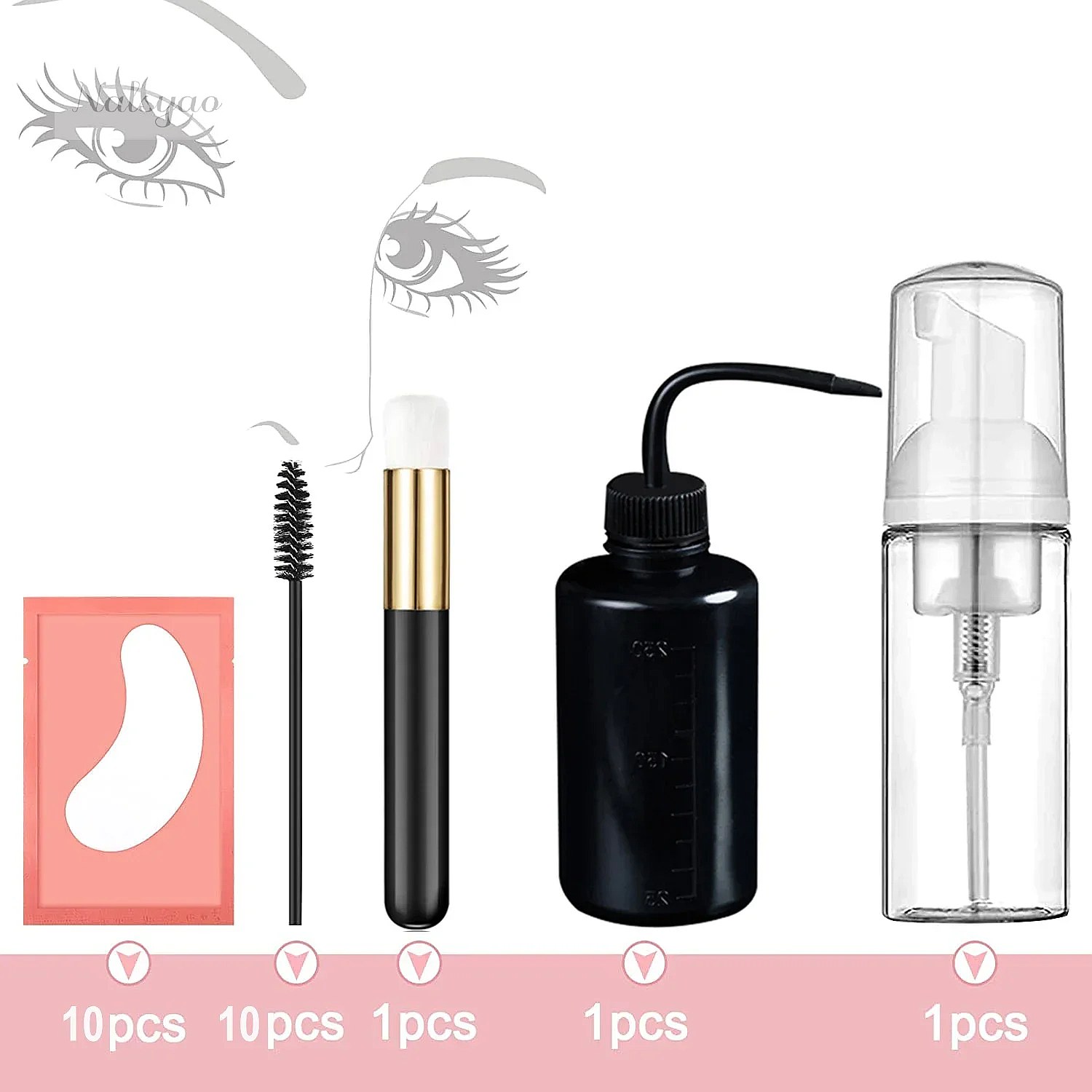 ชุดทำความสะอาดขนตาปลอม แชมพูสำ - Eyelash Extension Glasses บทวิจารณ์และราคา