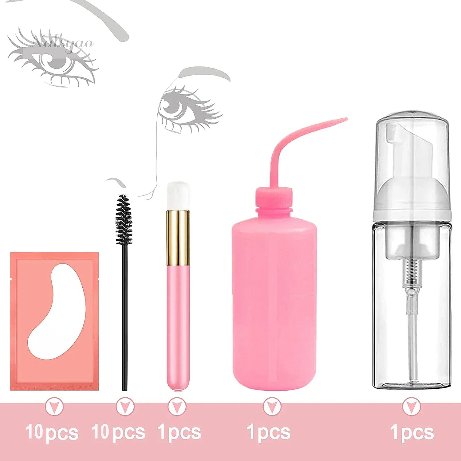 ชุดทำความสะอาดขนตาปลอม แชมพูสำ - Eyelash Extension Glasses บทวิจารณ์และราคา