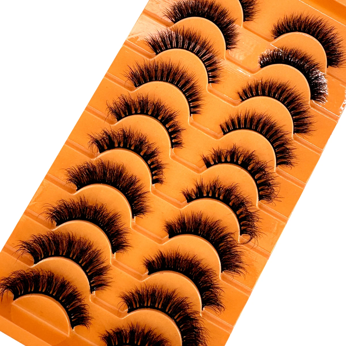 ขนตาปลอมมิงค์ 10 คู่ ขนตาปลอมฟ - Eyelash Extension Wispy Look บทวิจารณ์และราคา