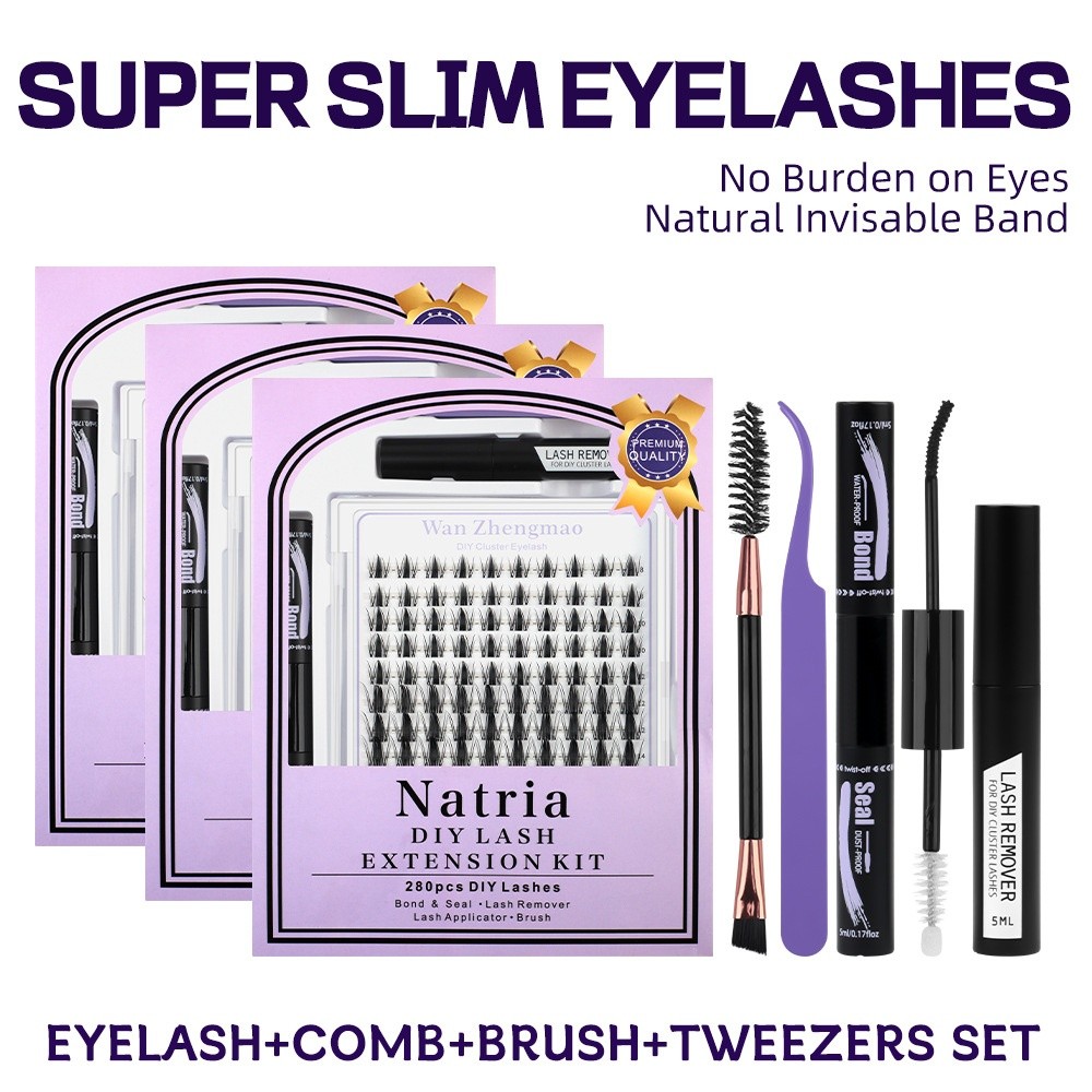 ขนตาปลอมยาว 8-18 มม. ติดแน่นแล - Eyelash Extension Wispy Look บทวิจารณ์และราคา