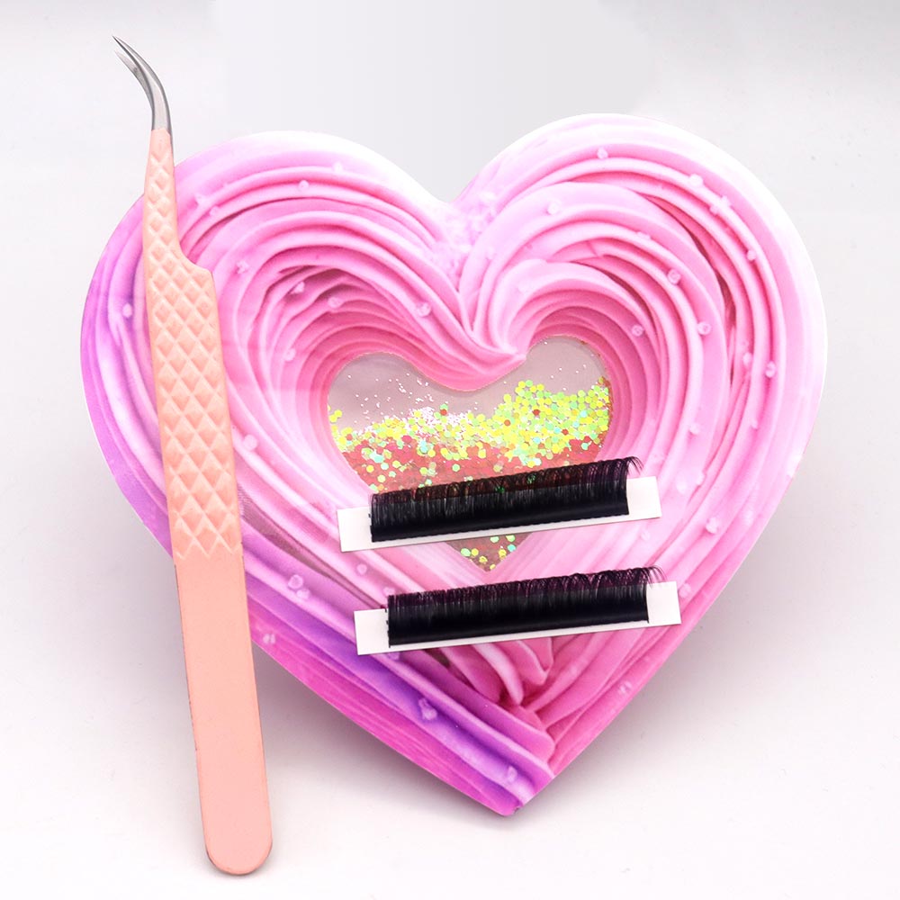 ถาดอะคริลิคใส่ขนตาปลอมรูปหัวใจ - Lash Extension Tweezers บทวิจารณ์และราคา