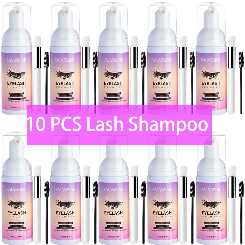 5/10PCS 50ML Eyelash EXTENSION - Eyelash Extension Foam Cleanser บทวิจารณ์และราคา
