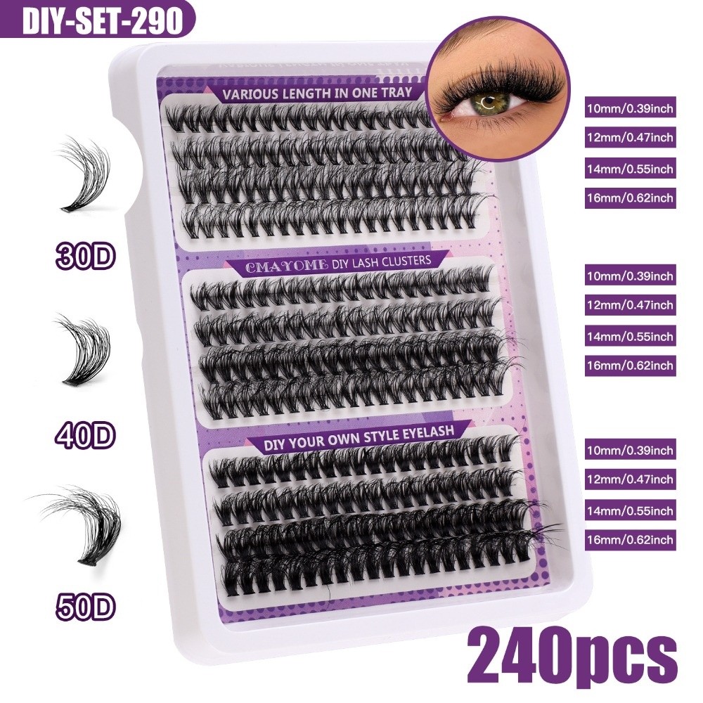 ขนตาปลอมแบบธรรมชาติ สไตล์ Wisp - Eyelash Extension Wispy Look บทวิจารณ์และราคา