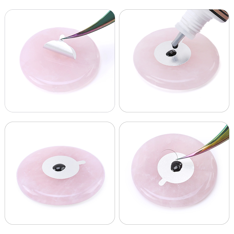 กาวพาเลทขนตาสีชมพูสีเขียวหยกหิ - Eyelash Extension Glasses บทวิจารณ์และราคา