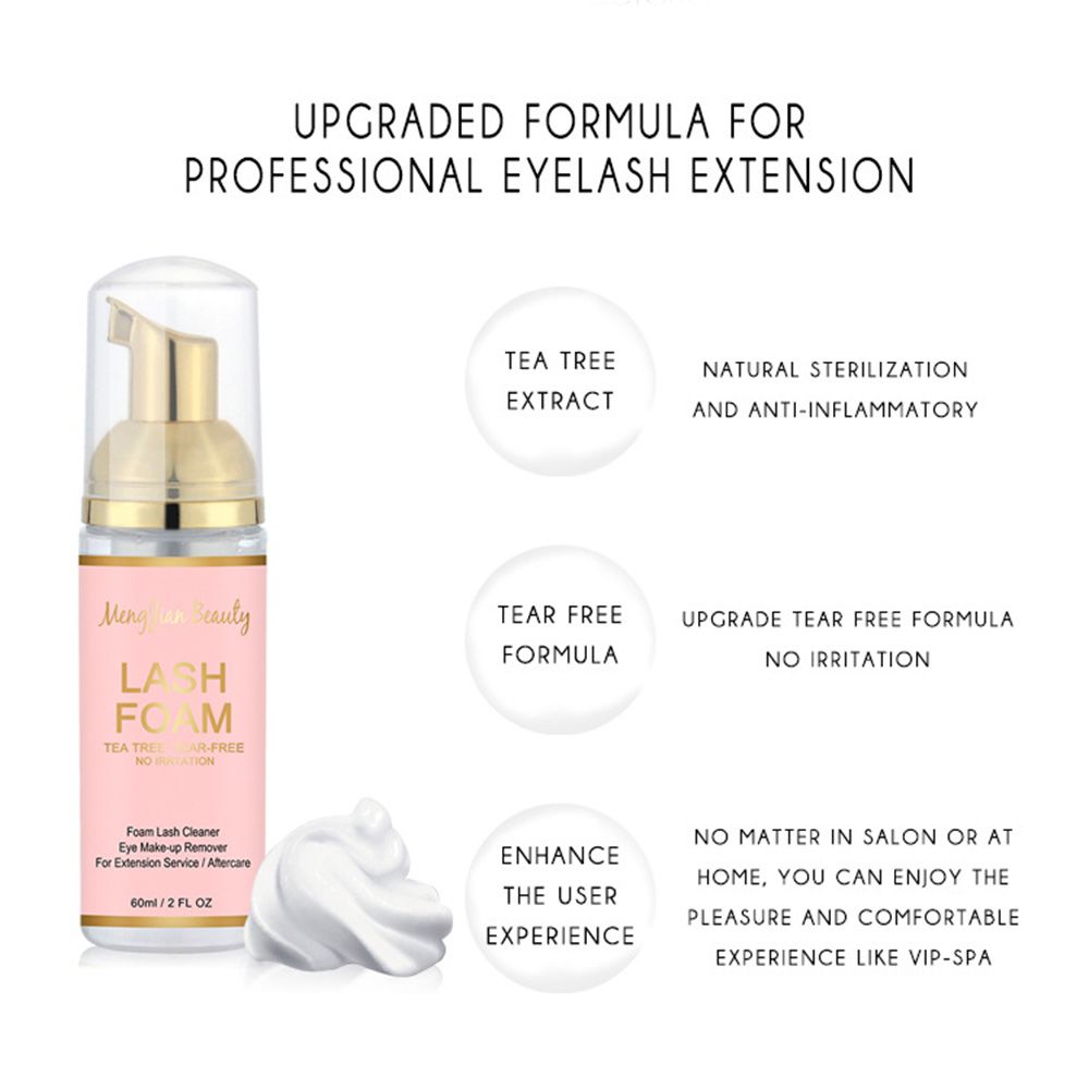 โฟมล้างหน้าตัวต่อขนตาสำหรับขนต - Eyelash Extension Foam Cleanser บทวิจารณ์และราคา