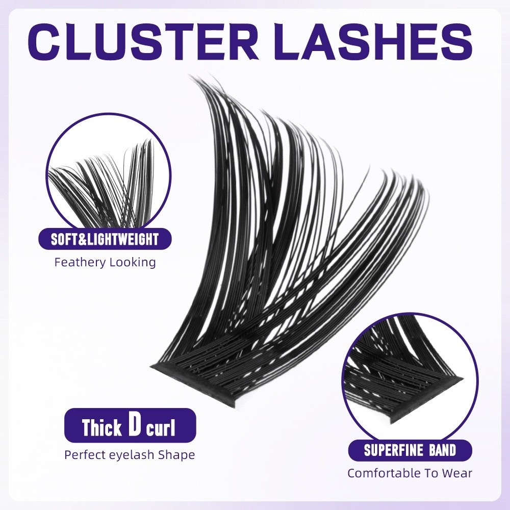 ขนตาปลอมแบบติดกาวและซีล ความยา - Eyelash Extension Wispy Look บทวิจารณ์และราคา