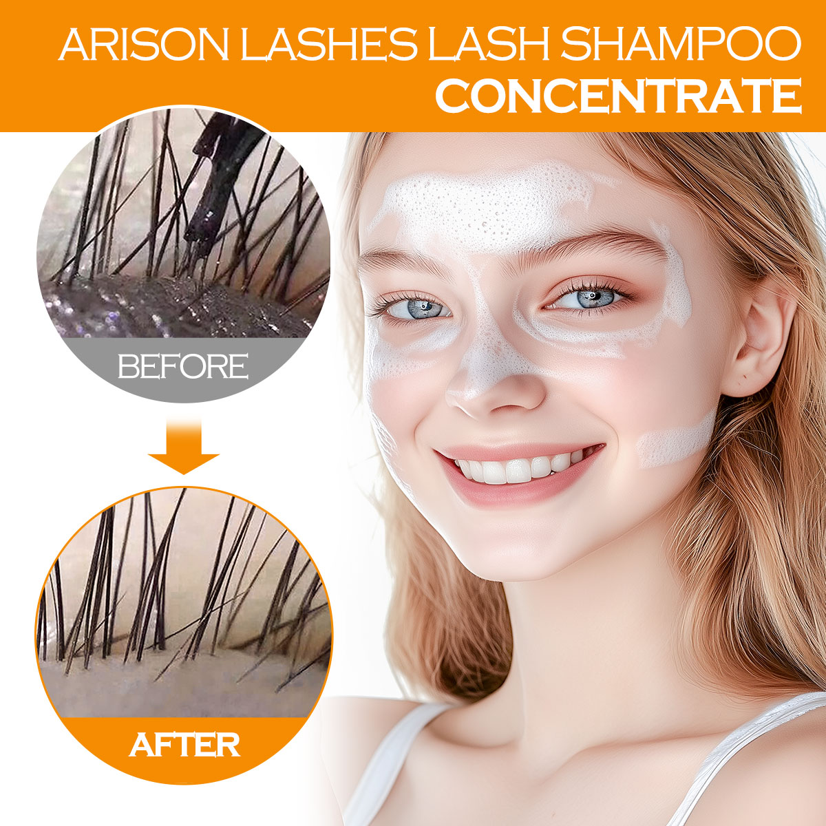 อาริซอน แชมพูทำความสะอาดขนตาแบ - Eyelash Extension Foam Cleanser บทวิจารณ์และราคา