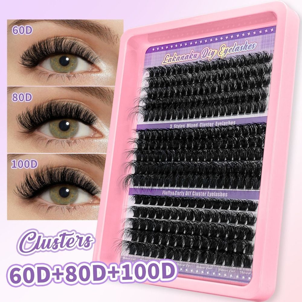ขนตาปลอมแบบ 3 มิติ ความยาว 9-1 - Eyelash Extension Wispy Look บทวิจารณ์และราคา