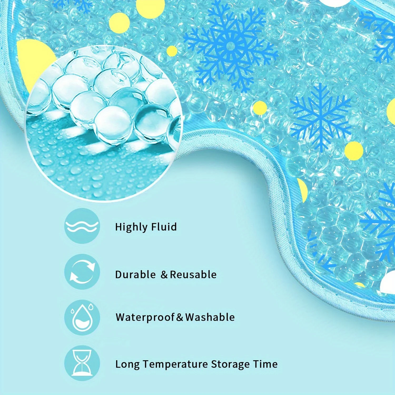 Cooling Eye Mask พร้อมเจลลูกปั - Under Eye Gel บทวิจารณ์และราคา