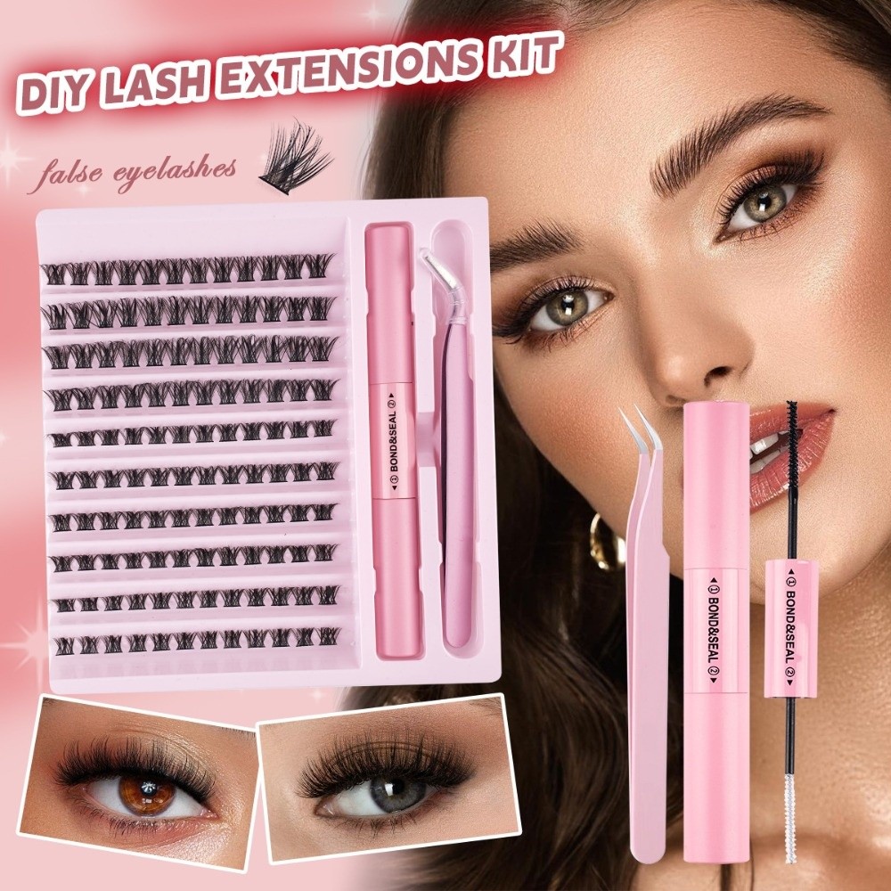 ขนตาปลอมคุณภาพสูง แบบติดกาวและ - Eyelash Extension Wispy Look บทวิจารณ์และราคา