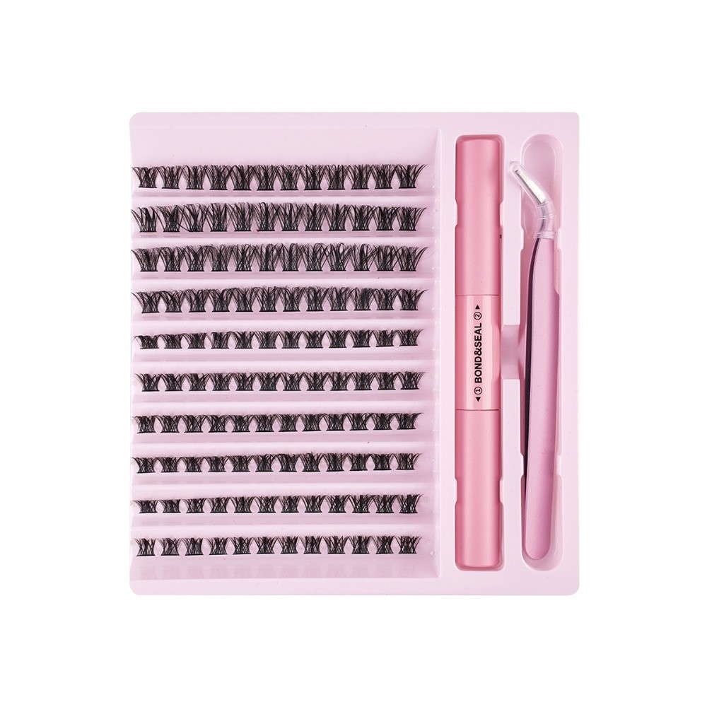 ขนตาปลอมคุณภาพสูง แบบติดกาวและ - Eyelash Extension Wispy Look บทวิจารณ์และราคา