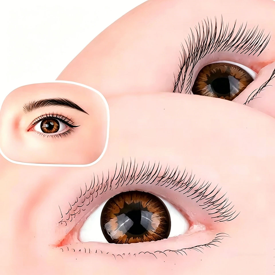 หุ่นจำลองส่วนหัวทำจากซิลิโคนพร - Eyelash Extension Glasses บทวิจารณ์และราคา
