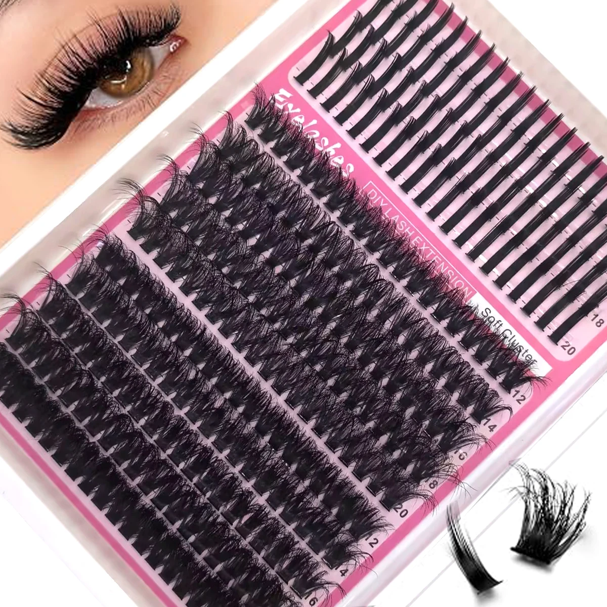 HBZGTLAD ขนตาปลอมแบบแยกส่วน 60 - Eyelash Extension Home Service บทวิจารณ์และราคา