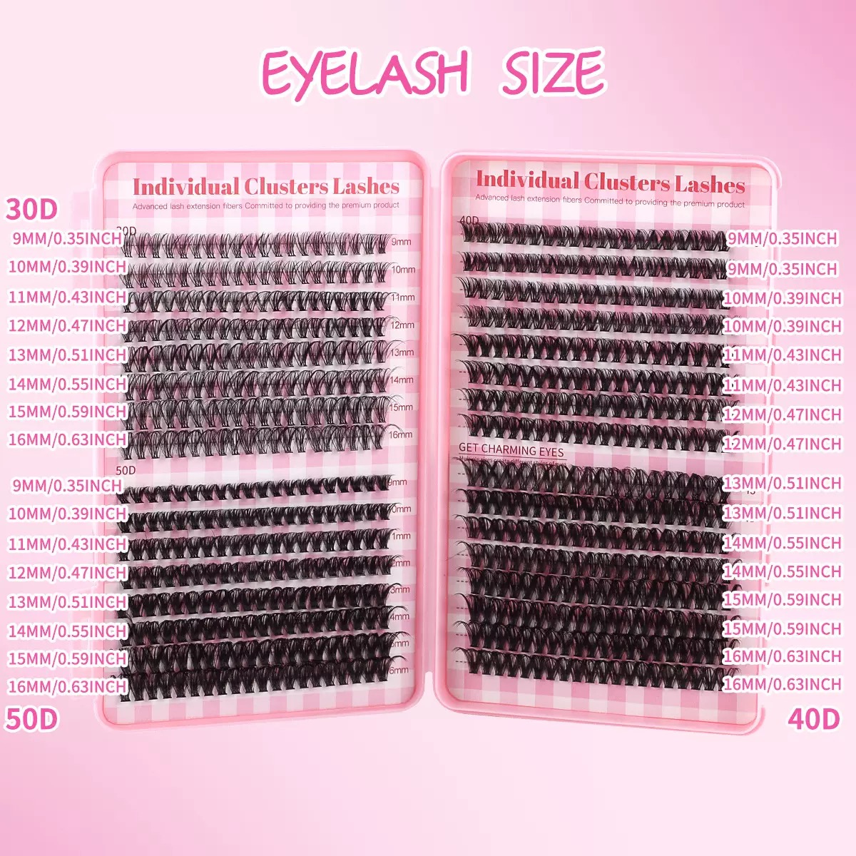 640 ชิ้น ขนตาปลอมแบบช่อ 30D/40 - Eyelash Extension Home Service บทวิจารณ์และราคา