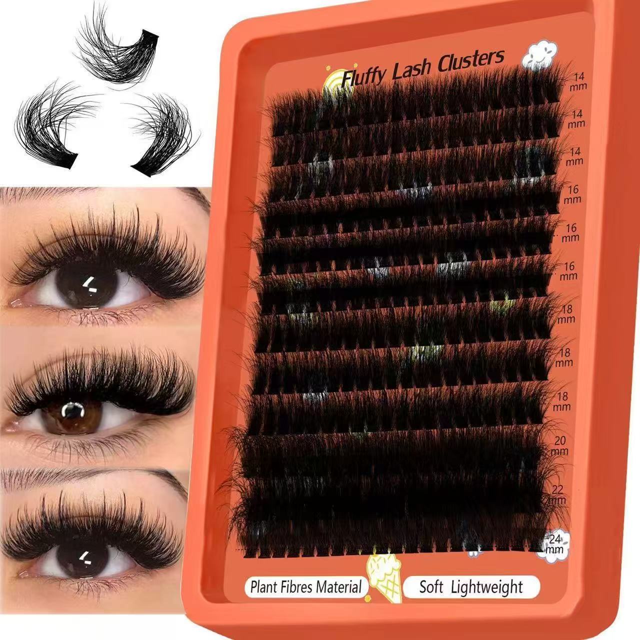 ขนตาปลอมแบบกลุ่ม 80D-100D 8D ข - Eyelash Extension Home Service บทวิจารณ์และราคา